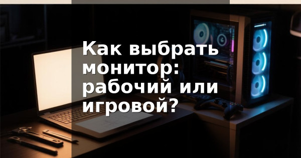 Как выбрать монитор: рабочий или игровой?