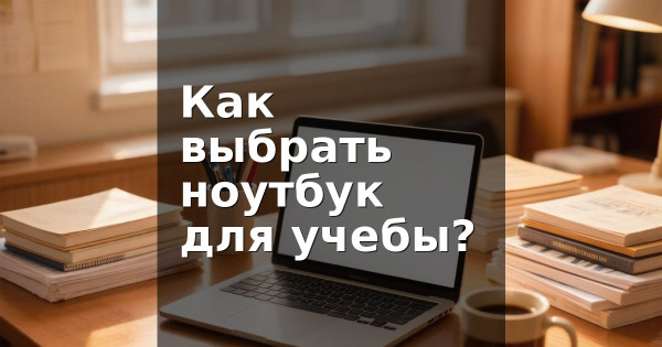 Как выбрать ноутбук для учебы?